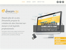 Tablet Screenshot of dreamclic.com